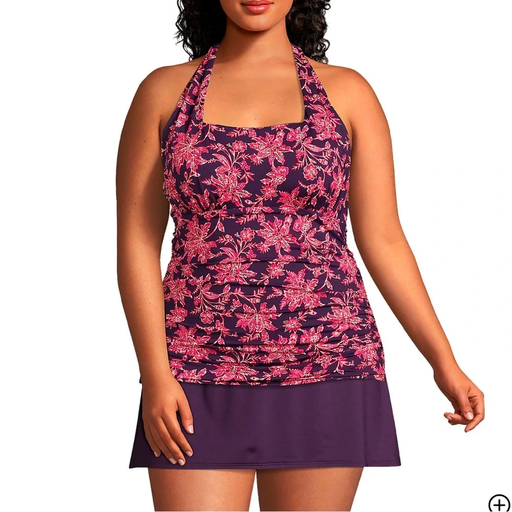 Lands end neck halter tankini - Picture 8 of 9